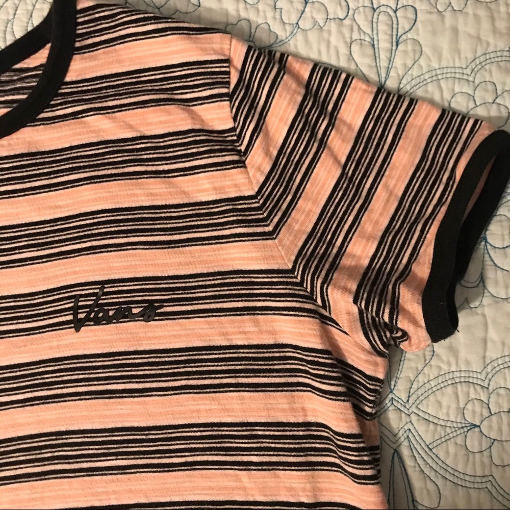 Vans Oversized Tee Shirt Sleep Shirt Striped Long
